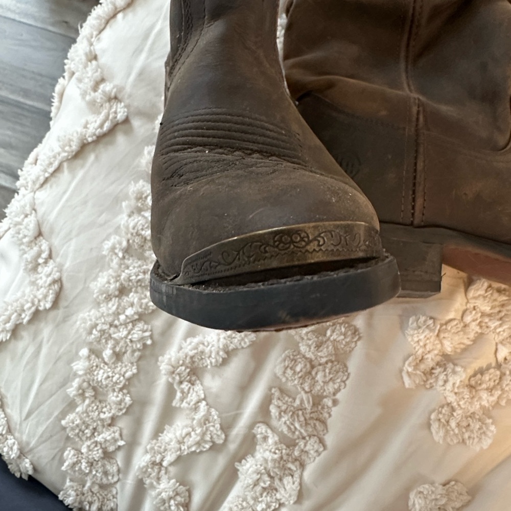 Double H Women’s Brown slouch cowboy boot - Picture 3 of 4